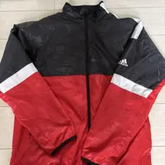 アディダス adidas スポーツ ジャケット ジャンパー 黒/赤/白 Lサイズ