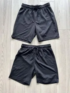 サッカー 黒 ハーフパンツ2点140-150cm
