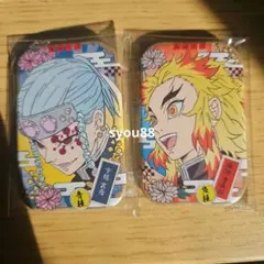 鬼滅の刃 まるかくカンバッジ　缶バッジ 煉獄杏寿郎 宇髄天元　セット