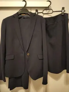 オリヒカ　ネイビー　ビジネススーツ3点セット（ジャケット・スカート・パンツ）