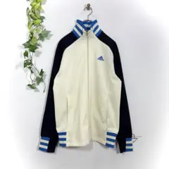 アディダス トラックジャケット ジャージ 刺繍ロゴ 希少カラー ヴィンテージ