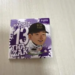阪神タイガース 岩崎優 選手 マッカノーズスクエア缶バッジ