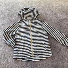 ZARA girlsストライプ フード付きウインドブレーカー120cm