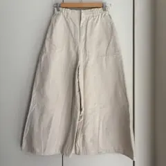 美品★インザマーケット　デニム　ワイドパンツ　スカーチョ　スカンツ　ウエストゴム