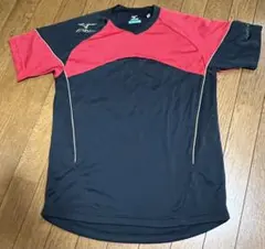 MIZUNO バドミントン ウェア シャツ ブラック レッド Mのサムネイル