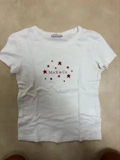 MAX&Co. Tシャツ ホワイト 星柄 Lサイズのサムネイル