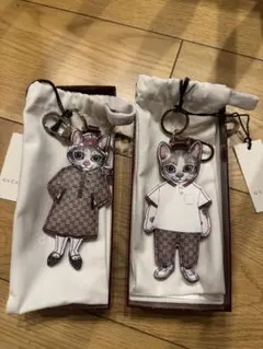 l*彡様 (最終値下げ中)GUCCI ヒグチユウコ 猫 チャーム ボリス＆ボー