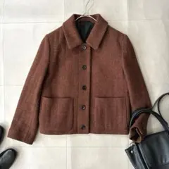 美品【MARGARET HOWELL】 HARRIS TWEED BLOUSON