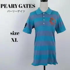 【a1618】PEARLY GATES 半袖 ポロシャツ ゴルフ S 刺繍
