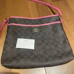 コーチ シグネチャー PVC レザー ショルダーバッグ F58297 COACH