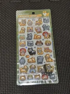 正規品】ボンボンドロップシール　和柄　柴犬　豆柴　犬　いぬ　イヌ