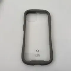 iFace iPhone14用　クリアグレーソフトケース