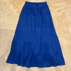 ベイクルーズ ブルー ロングフレアスカートのサムネイル