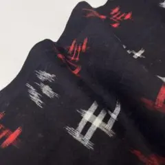 小紋 木綿 着物 素敵な絣柄 や-076