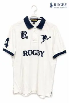 RALPH LAUREN RUGBY ポロシャツ ホワイト Mサイズのサムネイル