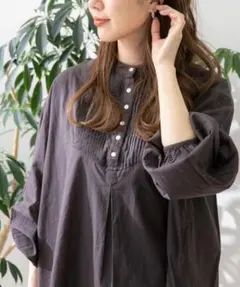◎新品アーバンリサーチサニーレーベル　コットンタックドレスシャツ