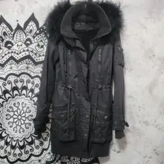 INGNI ブラックファー モッズコート M