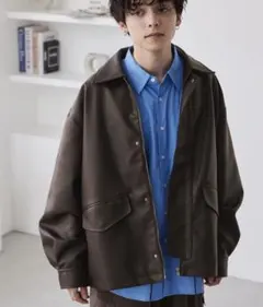 革ジャン　MONO-MART 合成皮革　人気　短丈のサムネイル