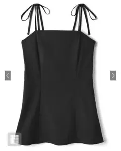 GRL リボンストラップキャミソールミニワンピース gm466