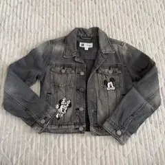 ミニーマウス・ミッキーマウス刺繍デニムジャケット 140cm