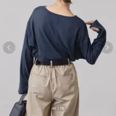 チャオパニックティーピー　ボーダーサイドスリットシアートップス