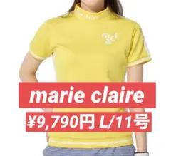 新品■9,790円【マリクレール 】レディース 半袖タートルネック　L/11号