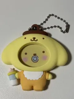 サンリオフォトバッジ付きマスコット　ポムポムプリン