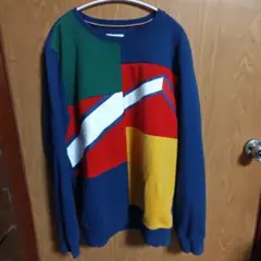 TOMMY JEANS マルチカラー クルーネック スウェット L