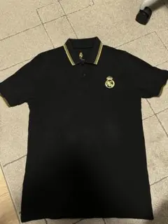 ［Real Madrid公式ショップ限定］ポロシャツ ブラック ゴールド