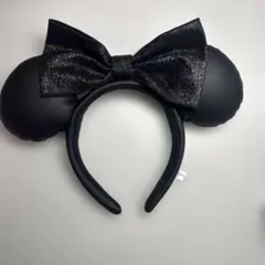 ディズニー ミッキー ミニー　カチューシャ 黒　ブラック　バルーン　ハロウィン