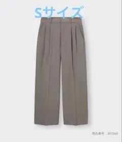 GU タックワイドパンツ