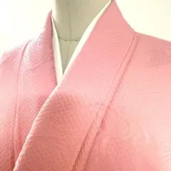 新品 しつけ糸つき 赤ピンク色 総絞り 小紋 着物 訪問着 - メルカリ