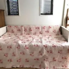 レア希少美品】ホワイトキルト 白ブティキルト テキスタイルフランス