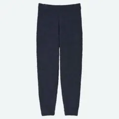 新品 UNIQLO 120 ソフトフラッフィー パンツ ネイビー