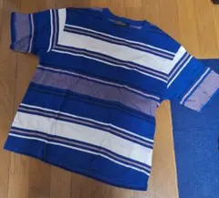 ナノ・ユニバースボーダー柄　Tシャツ