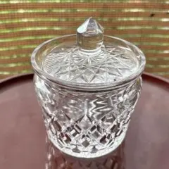 ◆クリスタルガラス シュガーポット　お値下げしました。