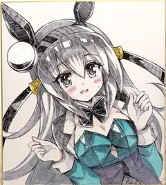 タマモクロス　ウマ娘　ファンアート　　　 大判色紙