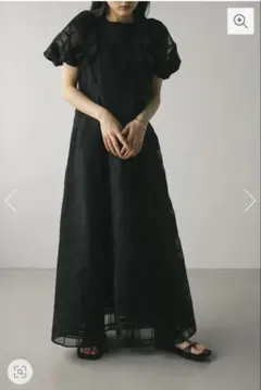 スタイルミキサー シアーチェックワンピース ブラック M - メルカリ