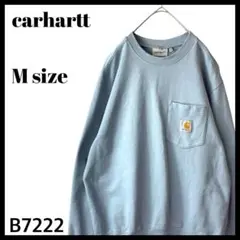 Carhartt カーハート クールネック スウェット ライトブルー 水色 M