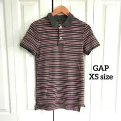 GAP メンズ XS ボーダー　ポロシャツ　slim fit　綿100%のサムネイル