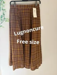Lugnoncure チェック柄 ロングスカート フリーサイズジャンク品