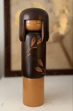 卯三郎こけし「麦秋」25cm｜創作こけし・旧刻印・ヴィンテージ