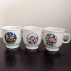 ペコちゃん 昭和レトロ マグカップ 3個セットのサムネイル