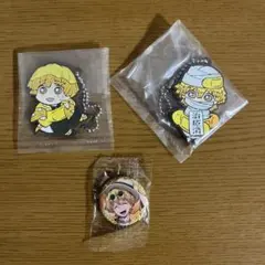 鬼滅の刃　我妻善逸　ばんちょうこう　ラバーマスコット　くら寿司缶バッジ