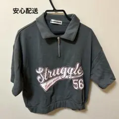 エマムア Emma muah グレー ジッパー付きTシャツ SSP