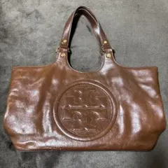 Tory Burch レザー トートバッグ ブラウンのサムネイル