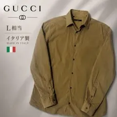 GUCCI イタリア製 シャツブルゾン L相当 シャンパンゴールド調のサムネイル