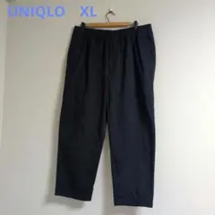 ユニクロ　ストレッチイージアンクルパンツ ネイビー　XL