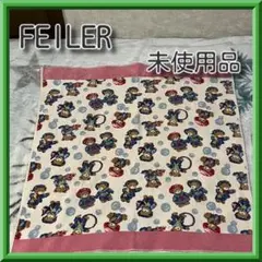 土日特価訳あり未使用品FEILER クマ柄 おくるみ（プティバス）ホワイトピンク