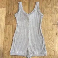 SeaRoomlynn リブ オールインワン ショートパンツ グレー レディースのサムネイル